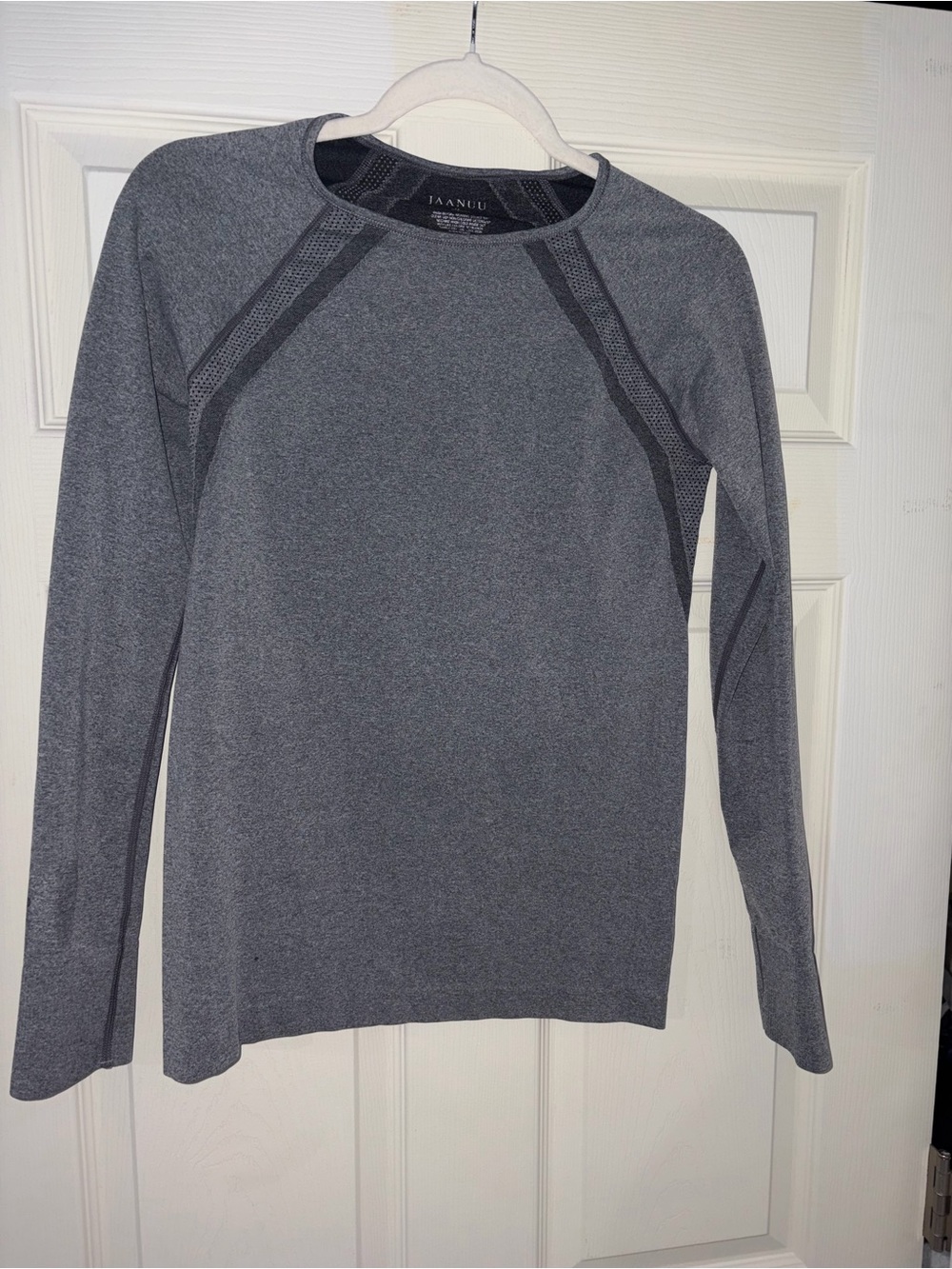 Jaanuu Gray Long Sleeve Seamless Top